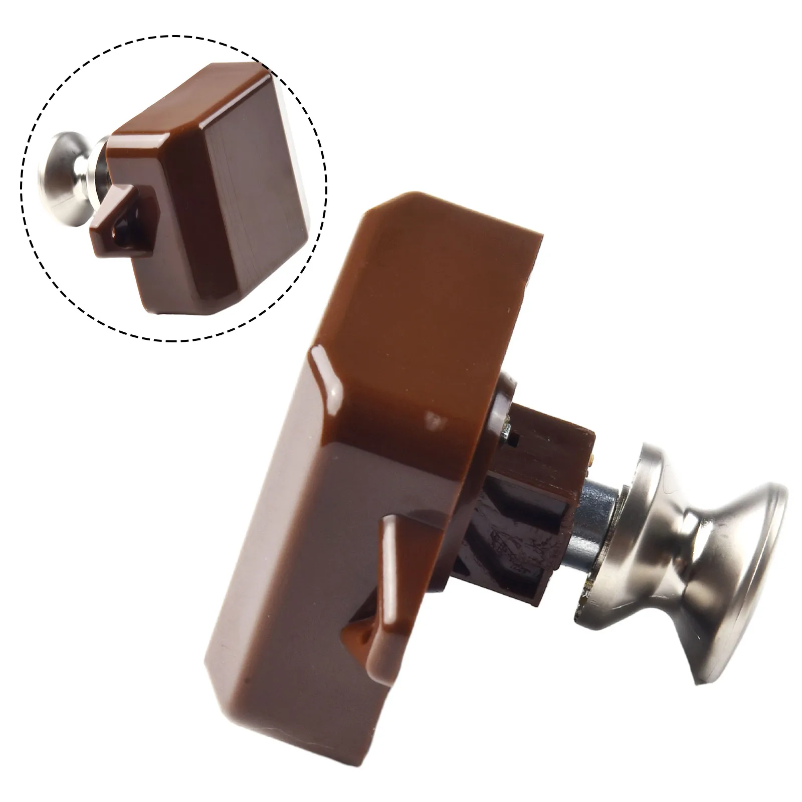 

Camper Car Push Button Catch Lock RV Caravan Boat Motor Home Cabinet Drawer Latch Button Locks Furniture Hardware Door Lock