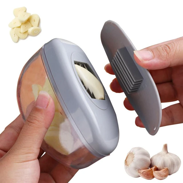 Manual Garlic Chopper Stainless Steel Garlic Crusher Pressing Handheld Food  Slicer Kitchen Vegetable Cutter Garlic Chopper - AliExpress