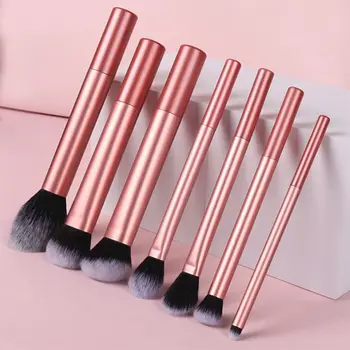 7 pezzi/set kit pennelli per trucco morbido capelli sintetici pennello per fard facile da pulire pennello per correttore pennello per ombretto strumenti per trucco cosmetico