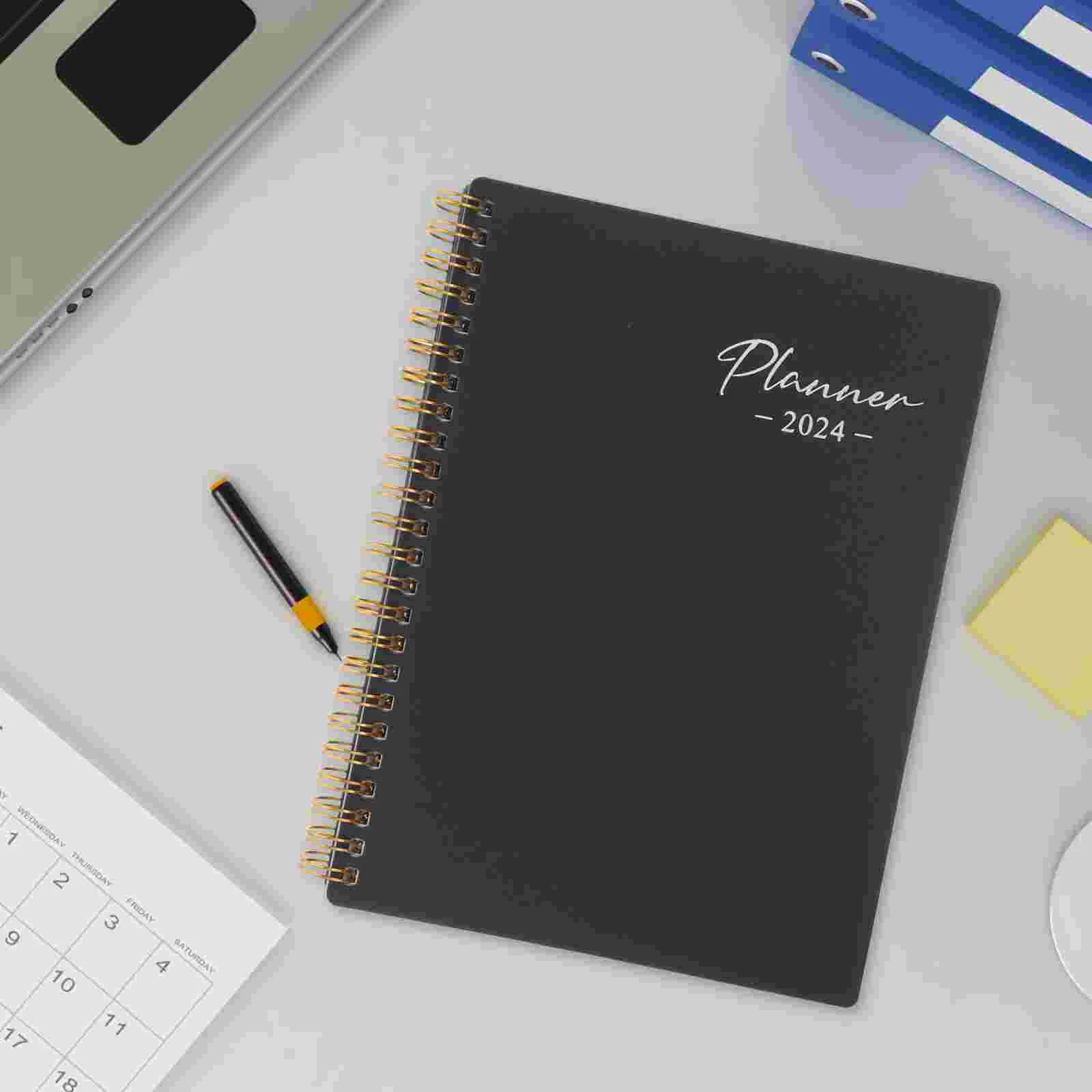 Coil Note Book Portable Planner Organizer Office Academic Planner Office Accessory kinbor weekly planner notebook 2023 agenda schedule daily monthly journal book portable record diary planner notepad schooloffic