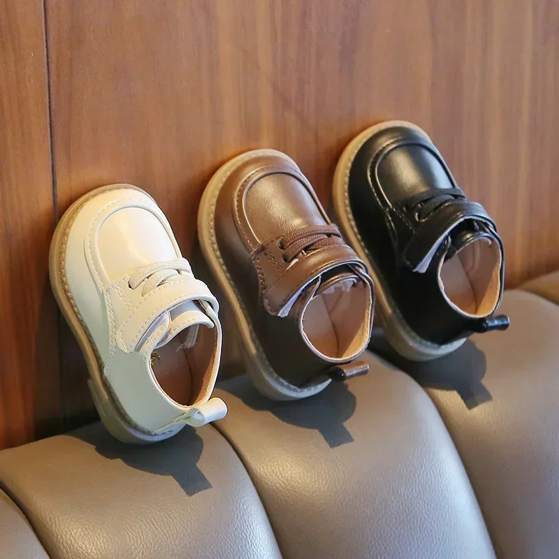 New Baby Shoes Toddler Boys Girls Soft Bottom Leather Walkers Non-slip Shoes for Kids Comfortable Infant Sneakers
