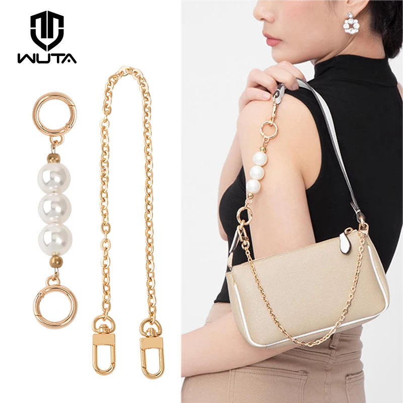 

WUTA Bag Chain Extender for LV COACH Bags Strap Extension Purse Pearl Chain Underarm Diagonal Handbag Belt Bag Accessories