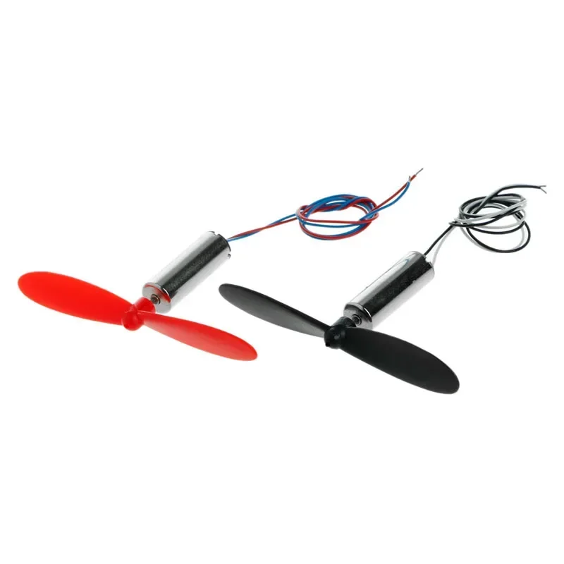 Set 614 Motore Micro Coreless Ad Alta Velocità + Eliche 30mm Per Aerei Modello E Droni