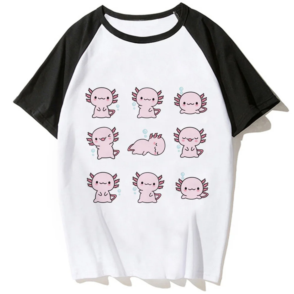 

Ajolote Axolotl top men Japanese graphic tshirt male manga Japanese y2k clothes