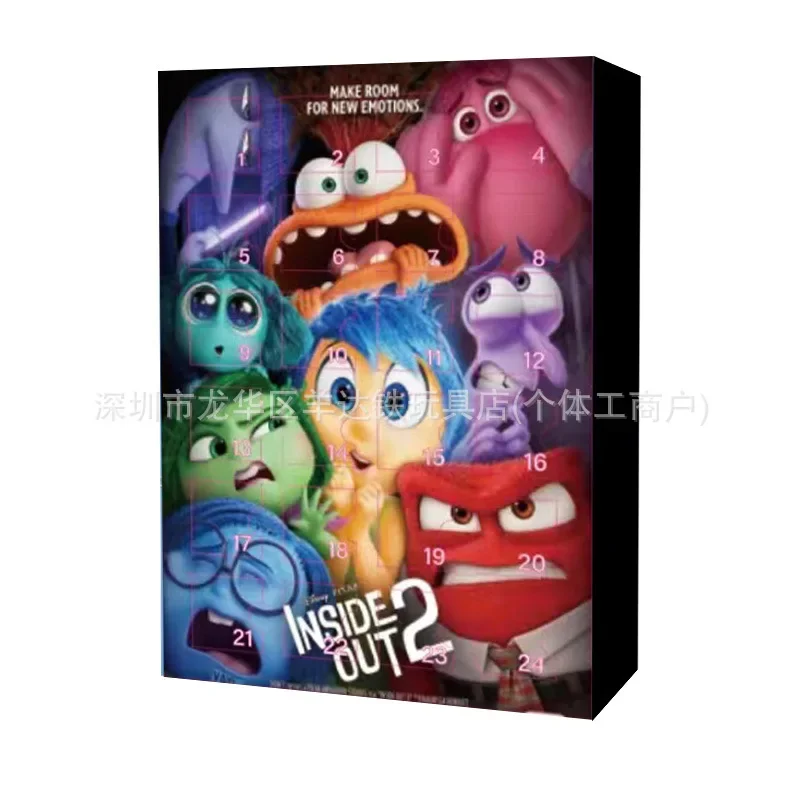 thumbnail image 1 of 24 Uds Disney Inside Out 2 rompecabezas de Navidad calendario de Adviento de Navidad para niños juguetes decoración juguetes Kawaii niños regalo para amigos, 1 of 5