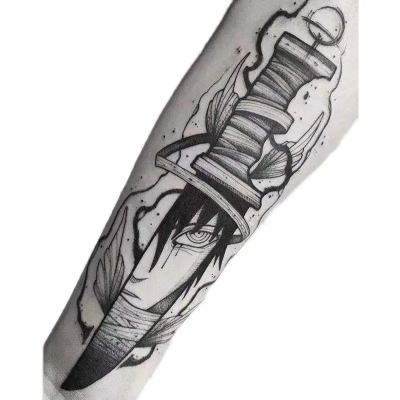 Tatuagem Temporária Anime Ninja Dagger, Transferência Dos Desenhos  Animados, Tatuagem De Suco De Ervas, Arte Corporal, Adesivo Falso  Impermeável para Mulheres e Homens - AliExpress