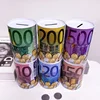 Money Box Home Decoration Money Boxes Creative Tinplate Cylinder Piggy Bank Euro Dollar Picture Box Household Saving 4