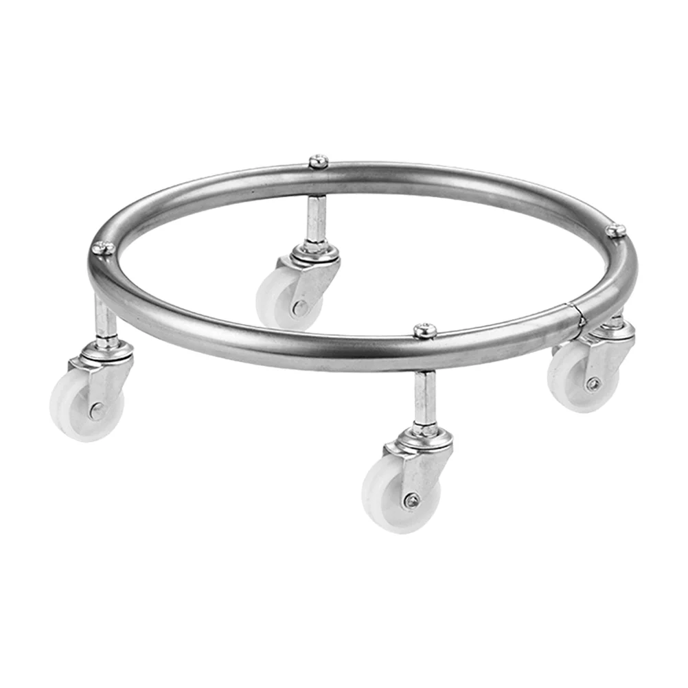 Stainless Steel Gas Cylinder Tray With Wheels Propane Tank Holder Universal Cylinder Stand Panel Carriers Material Handling