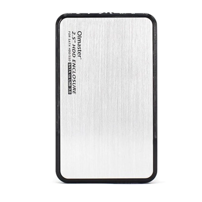 Olmaster 하드 드라이브 박스 인클로저 외부 USB3.0 8TB 2.5In SSD 케이스 드롭 배송