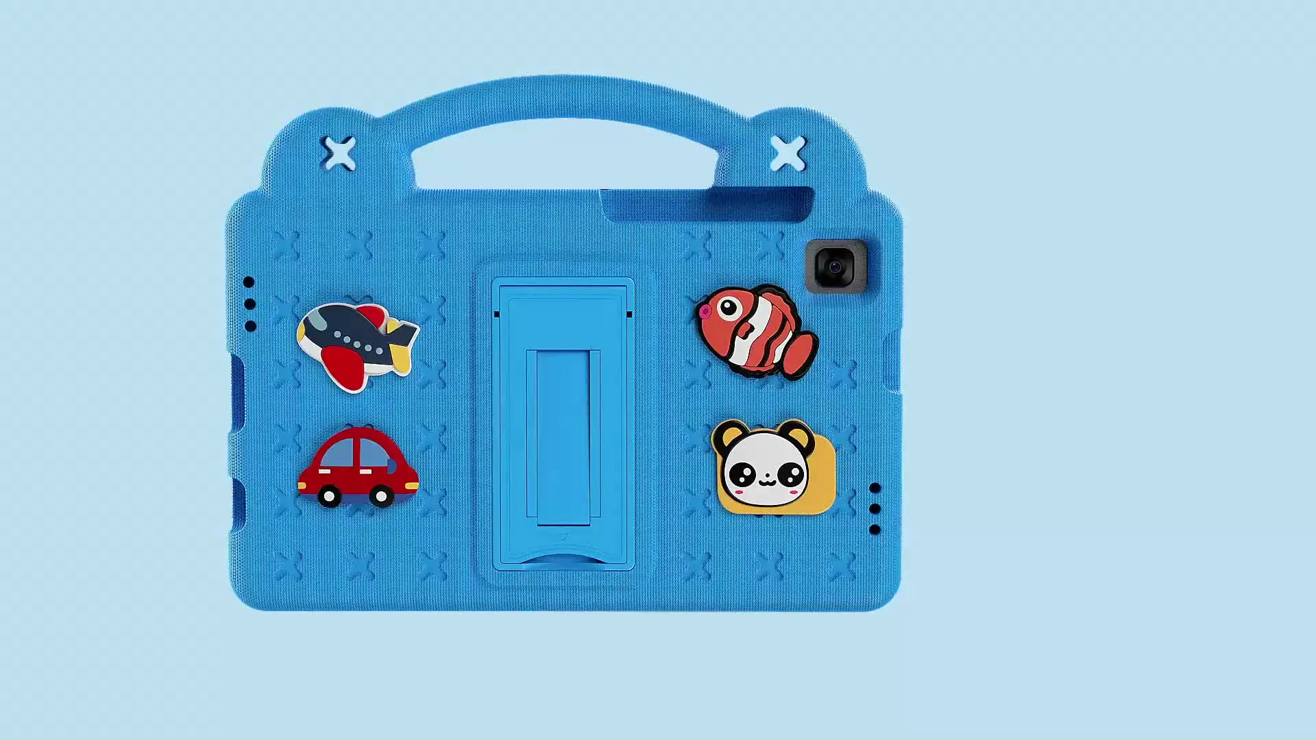 Custodia AICase Antiurto Per Lenovo Tab M10 HD (2a Generazione) 2020 10.1 Pollici, Cover EVA Verde Per Bambini, Resistente E Con Supporto Integrato