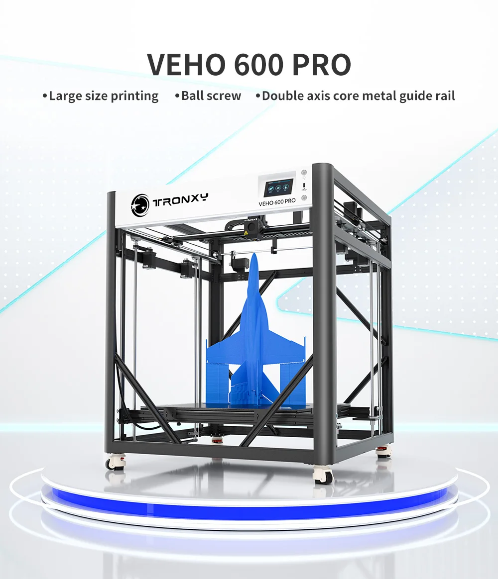 S1ad7f632fdac4ee4b54dc7c2595616f5T Nowa aktualizacja z Tronxy VEHO 600 Pro duże 3D z napędem bezpośrednim i zestaw do drukarki profesjonalne drukarki 3D o wymiarach 600x600x600mm