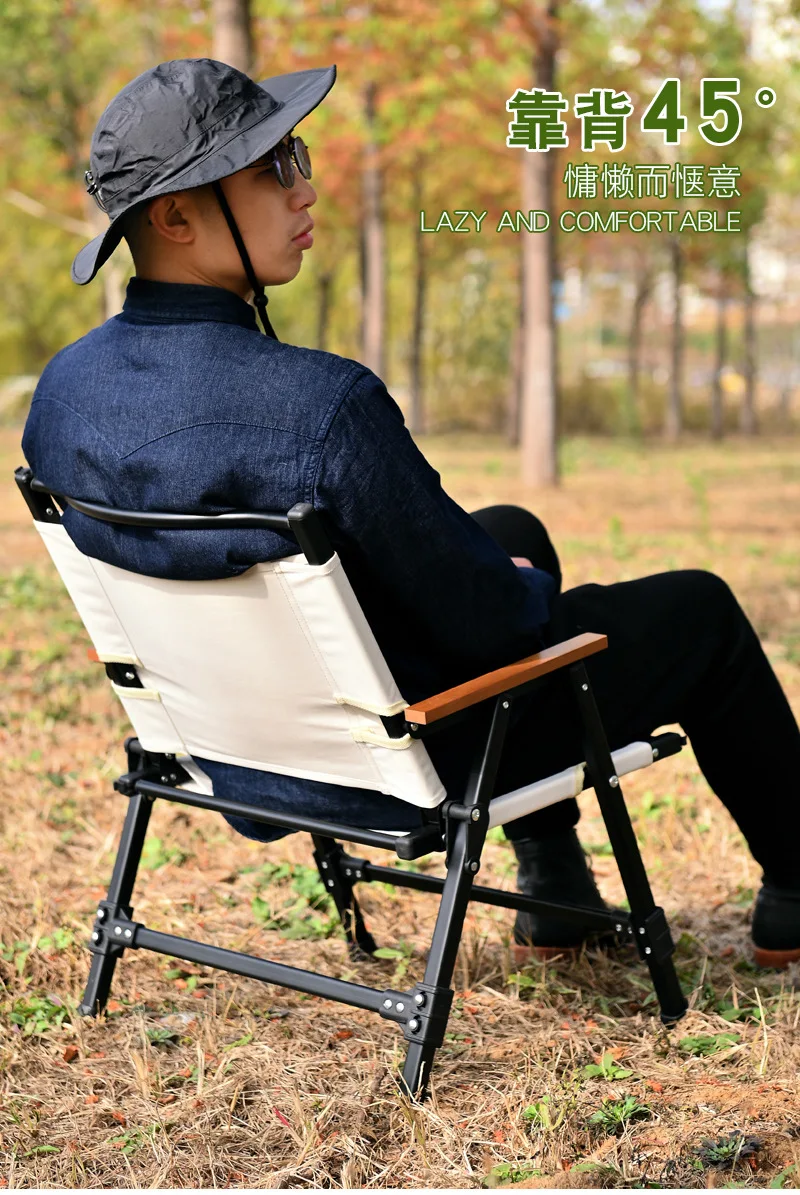 Black Removable Kermit Folding Chair Outdoor Portable