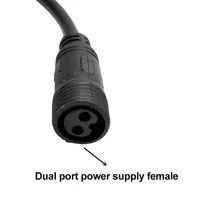 Connecteur de panneau de lumière solaire USB femelle à 2 broches, fil extérieur, adaptateur mâle femelle à 2 cœurs, ligne de Conversion étanche de Projection 2