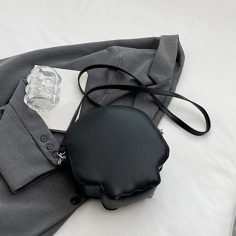 Halloween Ghost Bag Women Gothic Shoulder Bag Novelty Devil Skull Funny Crossbody Bags PU Leather Female Ghost Handbags Purse