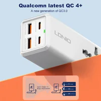 LDNIO Power Strip 65W 4 USB C Outlets With 2M Extension Cord Fast Charger For Laptop/Macbook/Ipad/Earphone/Mobile Phone Usb Plug - Image 4