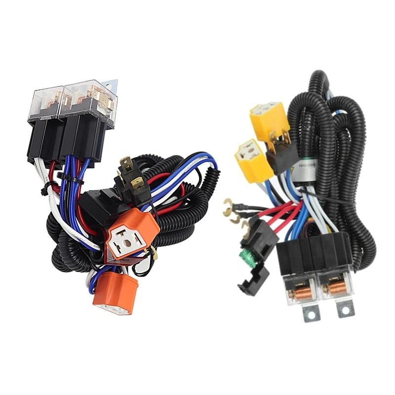 

2 Headlight Headlamp Light Bulb Ceramic Socket Plugs Wiring Harness