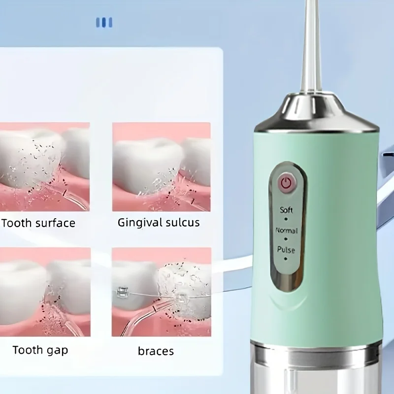 

15 перезаряжаемый Электрический ирригатор для зубов, портативный стоматологический ороситель для полости рта