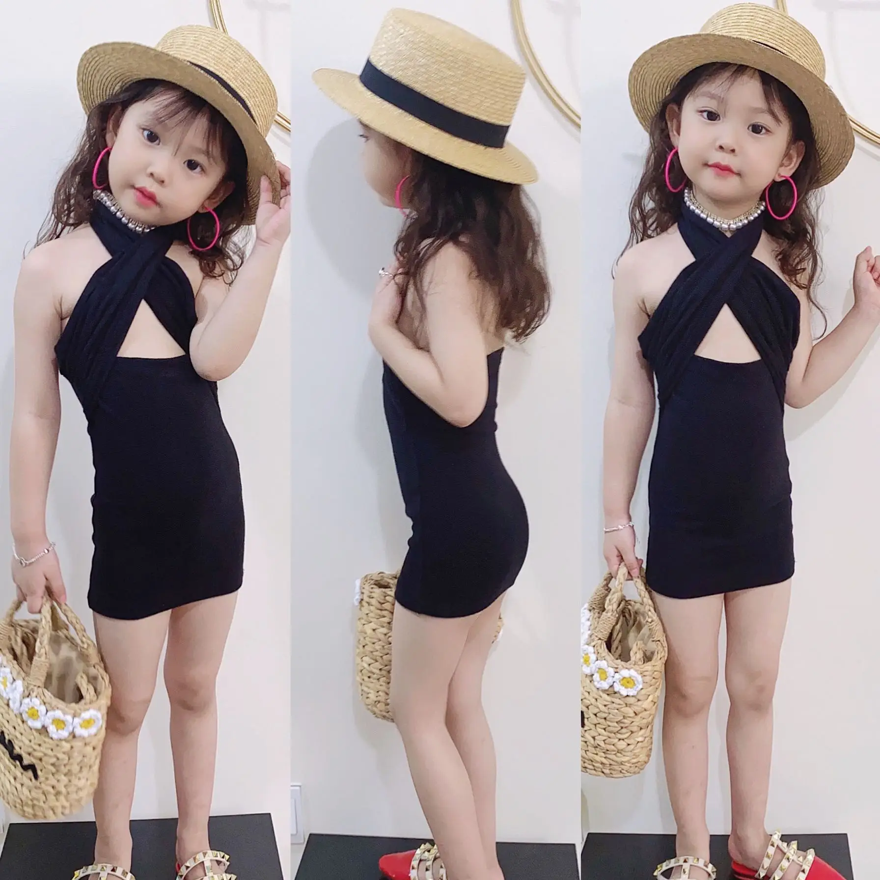 Black Dress Toddler Girl Girls Summer Dress Black Black Dress Kids