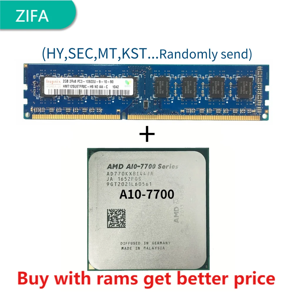 Четырехъядерный процессор DDR3 2G 1333 МГц со стандартом Φ A10 7700K 7700 3 4 ГГц AD770KXBI44JA Socket FM2