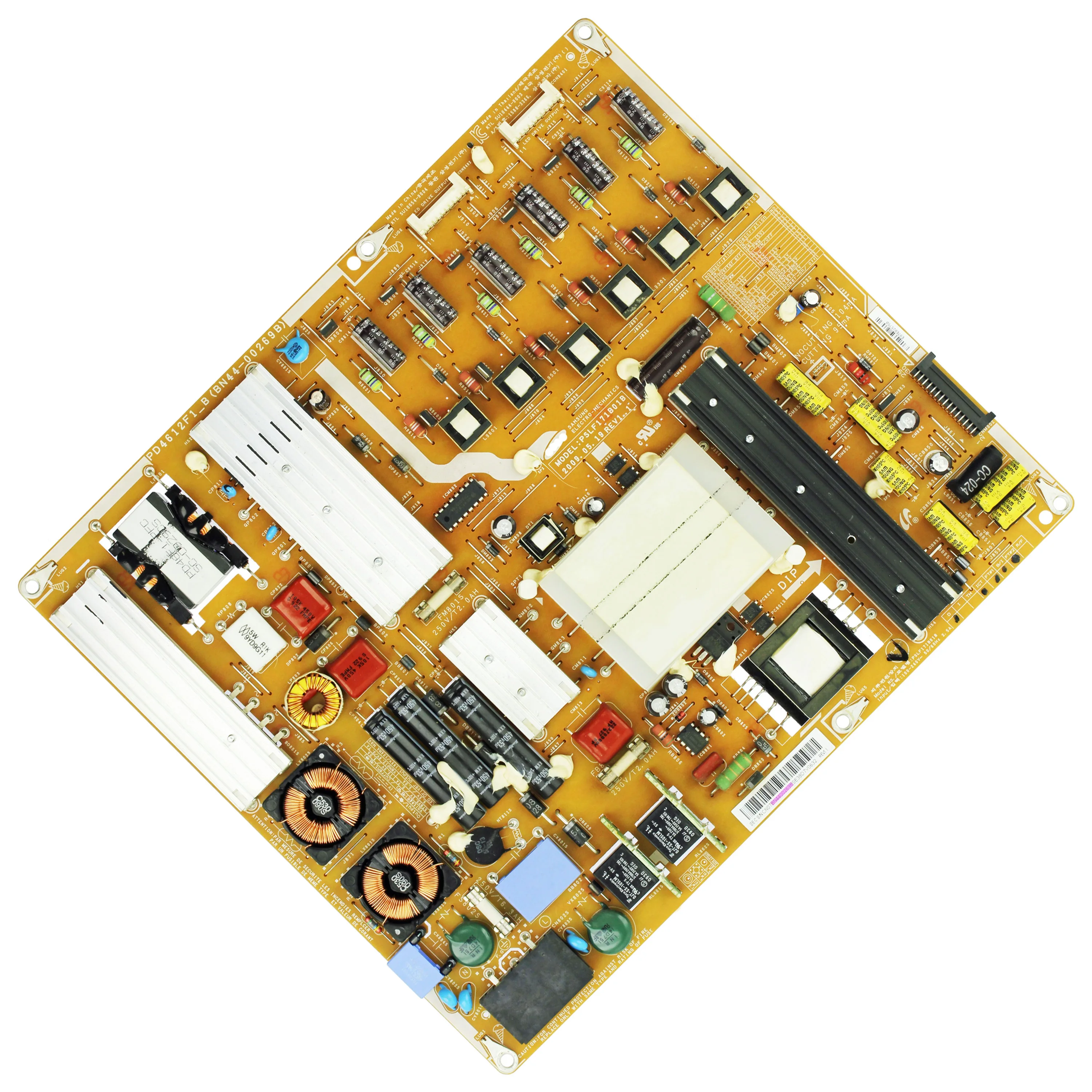 

BN44-00269A PD4612F1_A PSLF171B01A = BN44-00269B PD4612F1_B PSLF171B01B Power Supply Board is for UE46B7020WWXXC UN46B7100WFXZA