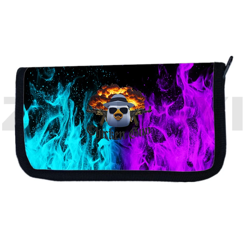 

HOT Game Chicken Gun Wallet Men Boys Coin Purse 3D Anime Purses for Women Clutch Purse Organizer Wallets Zipper Money Purses