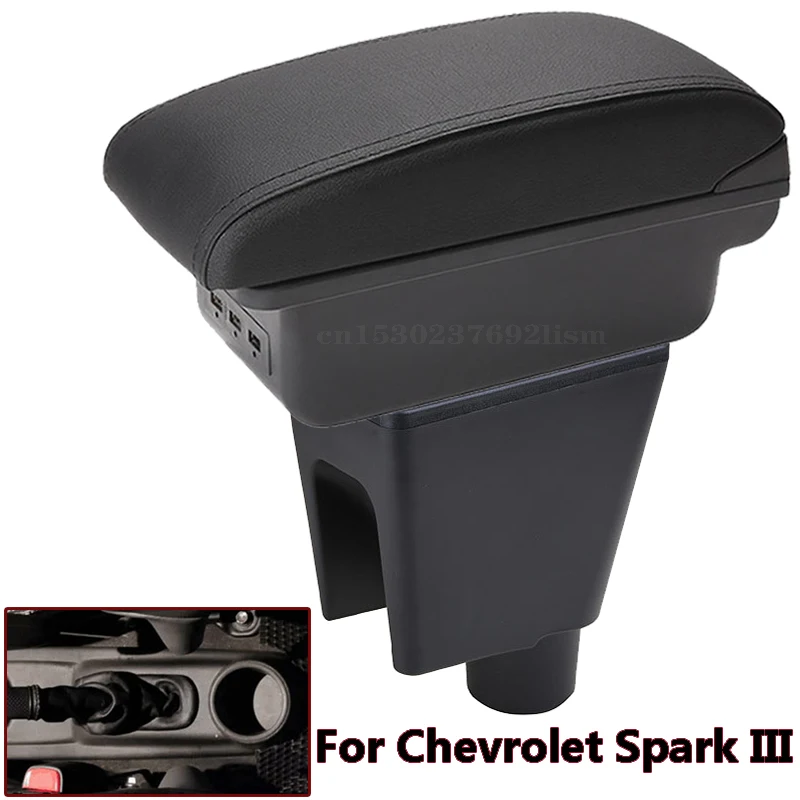 

For Chevrolet Spark Armrest Box For Chevrolet Spark 3 III Aveo T200 Car Armrest Storage Box Car Accessories Interior Details