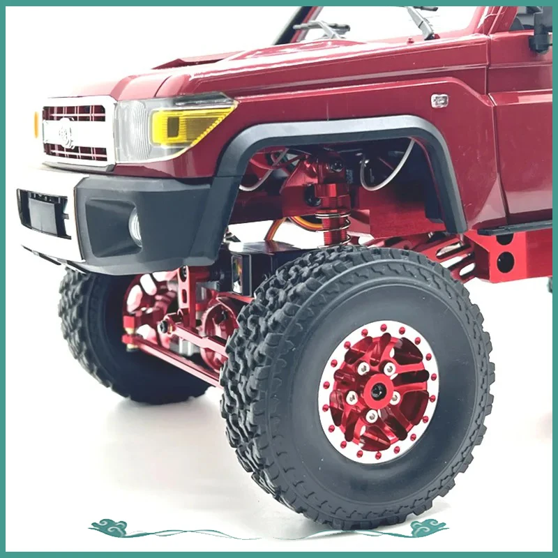 Metal MN82 1:12 Retro Rc Car with LED Lights Full-scale Simulation LC79 Professional 4WD Remote Control Pickup Truck Model Toys 2