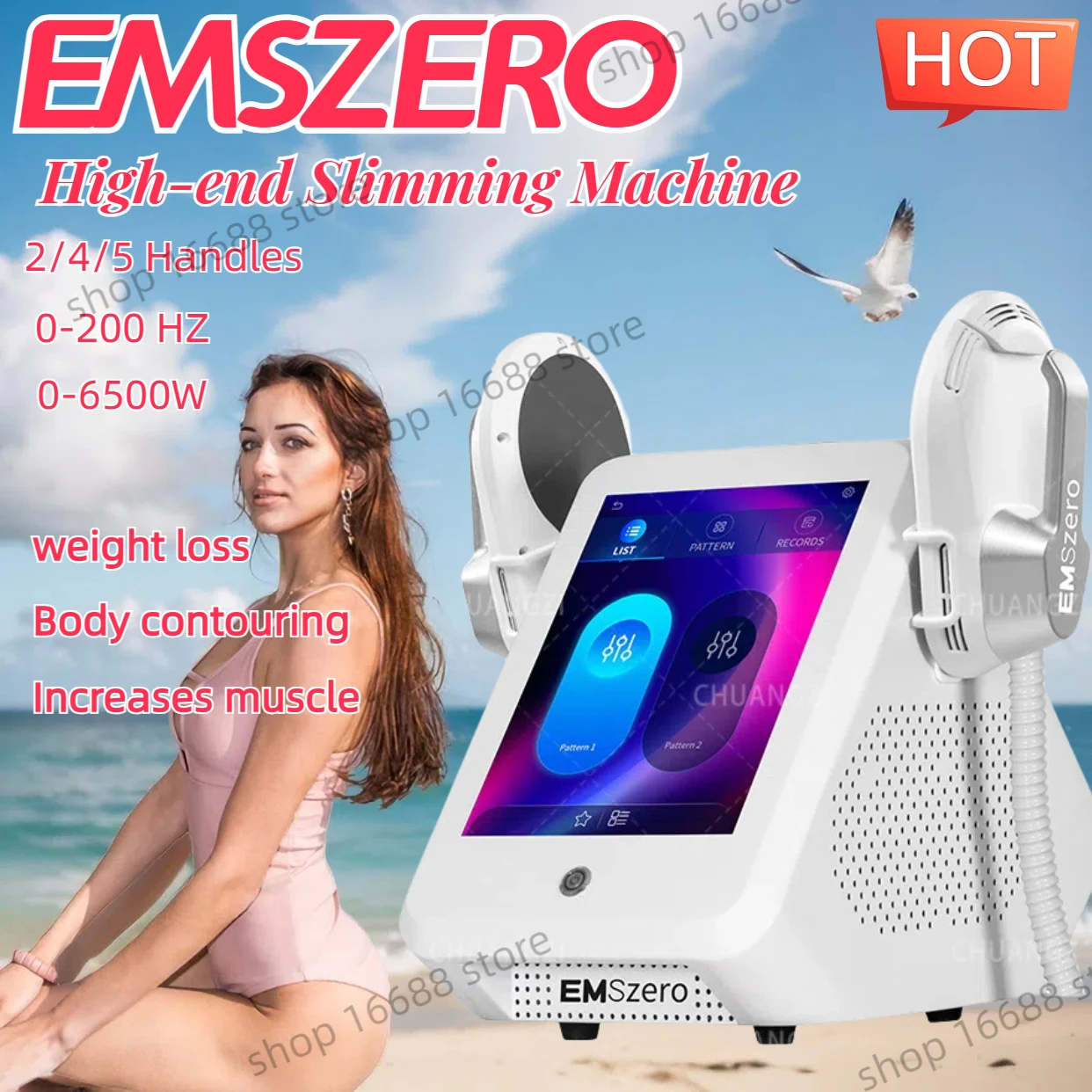 

DLS-EMSLIM NEO Slimming Machine EMS 6500W EMSzero Neo Electromagnetic Muscle Stimulation Body Sculpting Pelvic Equipment