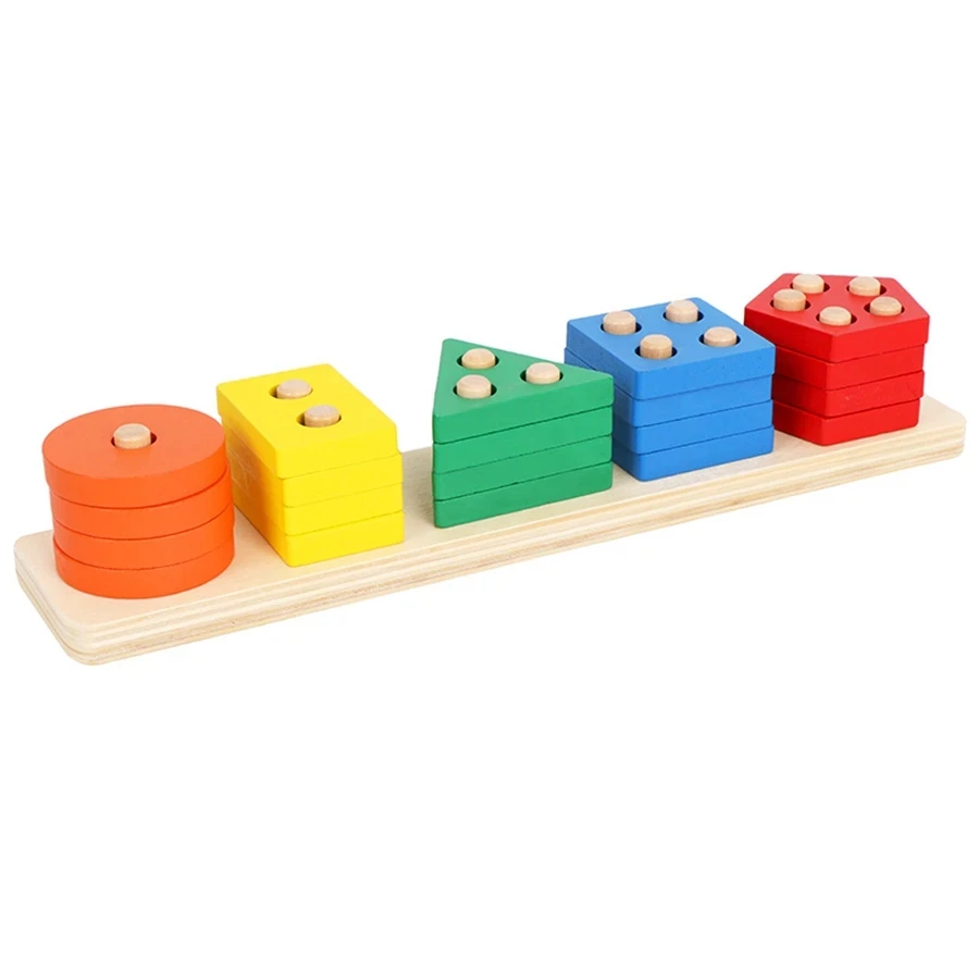 Montessori Wooden Sorting Stacking Toys Puzzle For Toddlers Kids 1 Years Montessori Toys Wooden Puzzle Toys