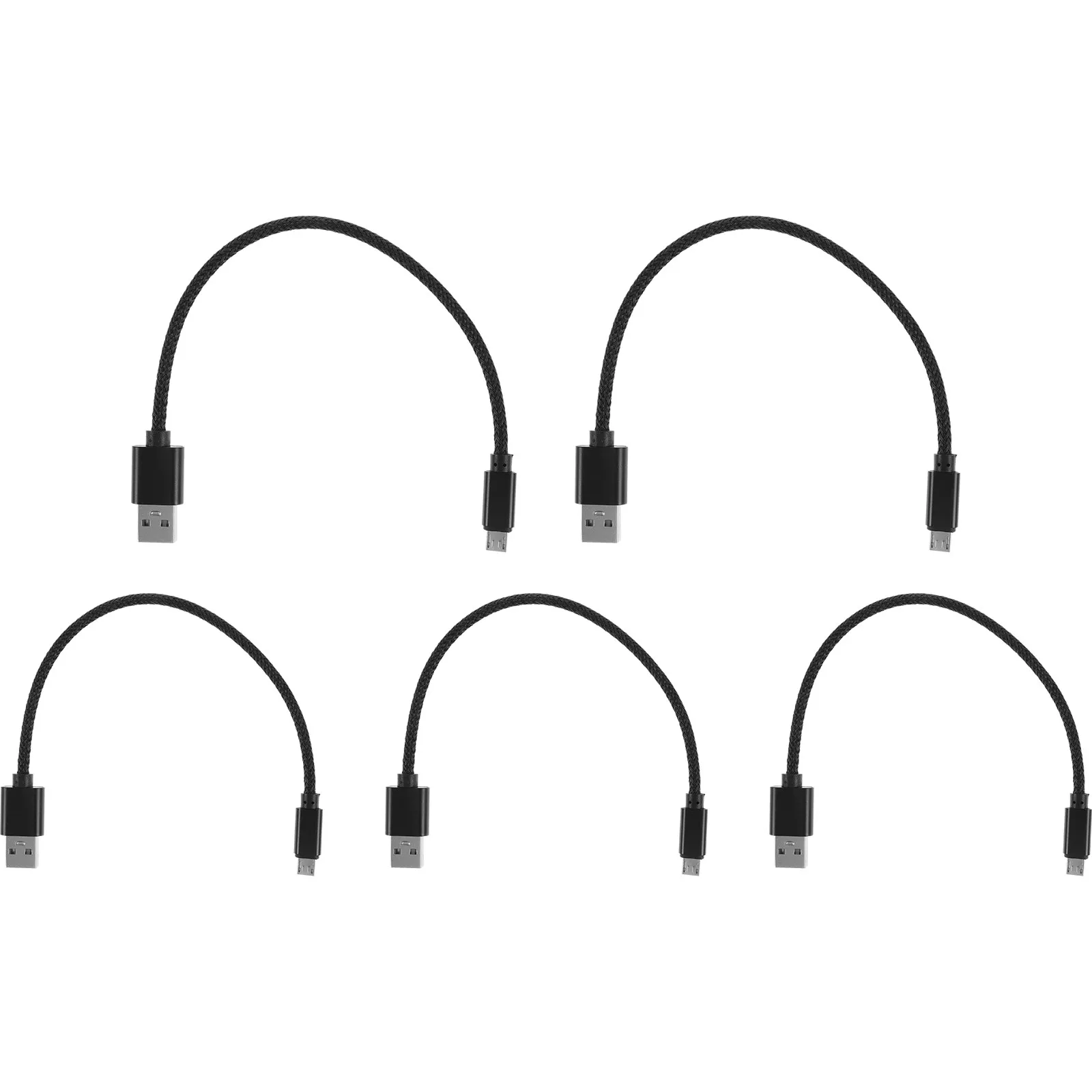 5개 마이크로 USB 충전 케이블 나일론 편조 내구성 있는 동기화 고속 충전 S7 2용