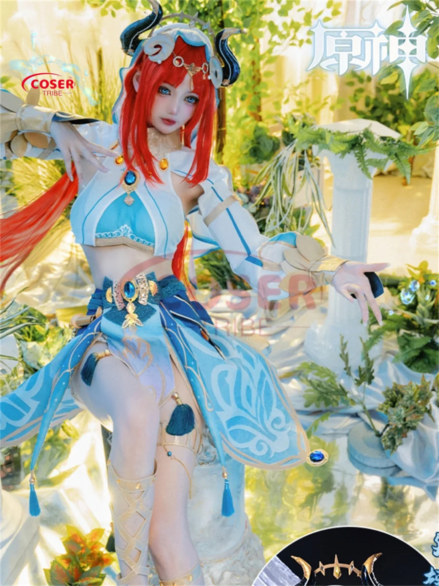 

COSER TRIBE Anime Game Genshin Impact Nilou Performance clothing Halloween Carnival Role CosPlay Costume Complete Set