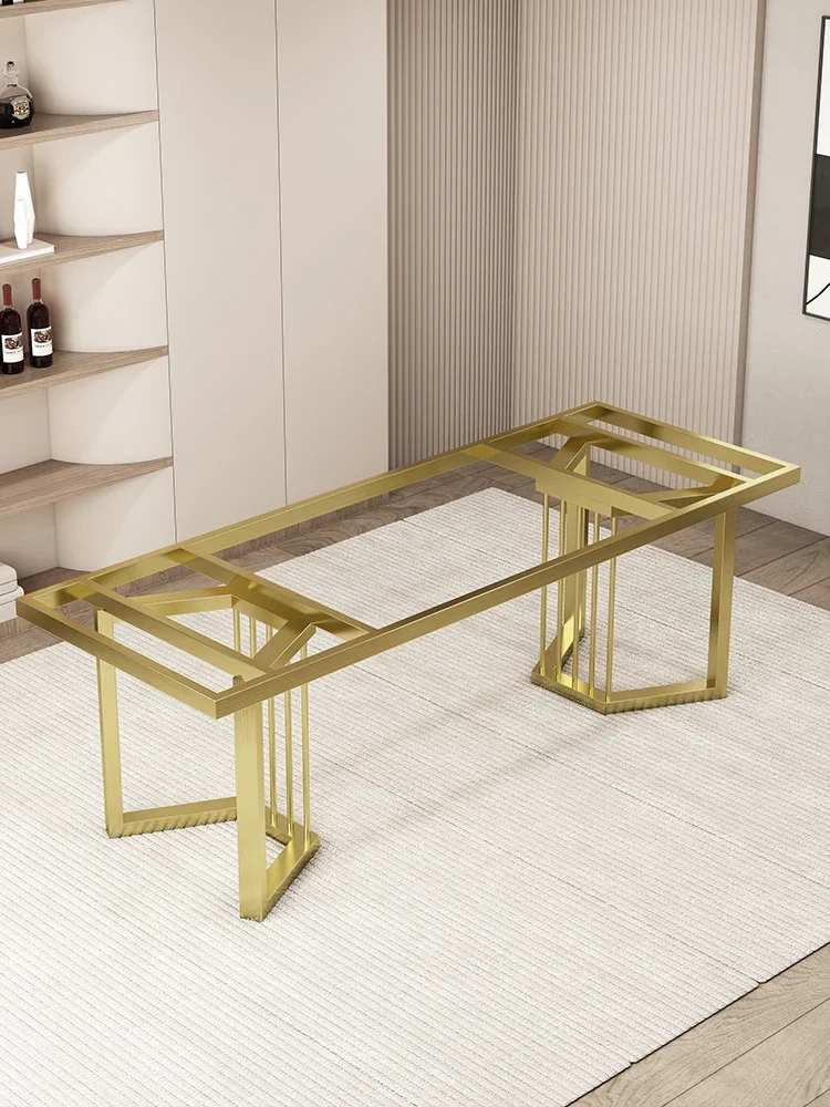 

Light luxury rock board table legs, marble table legs, iron art dining table, coffee table, metal base, large board table frame