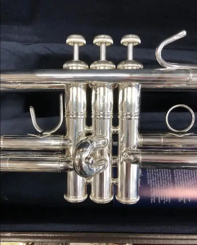 Silver-Plated Trumpet 180S 43 Case and Mouthpiece Brass Instruments
