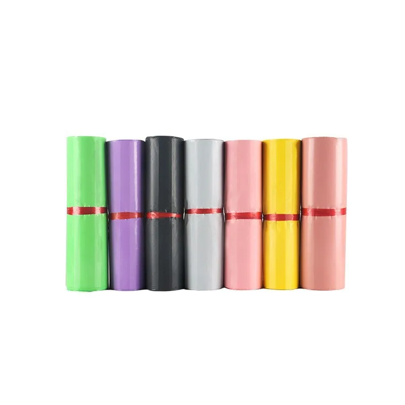 Courier Bag 20PCS Green Packaging Delivery Bag Waterproof Self Adhesive Seal Pouch Mailing Bags Plastic Transport