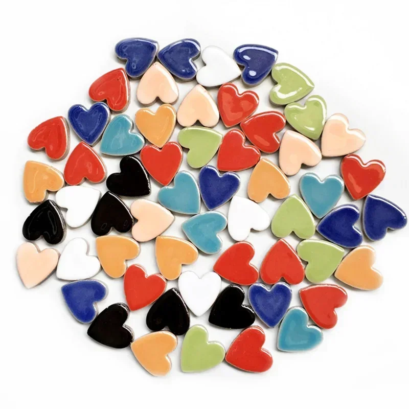 Heart-Shaped Porcelain Mosaic Tiles 4