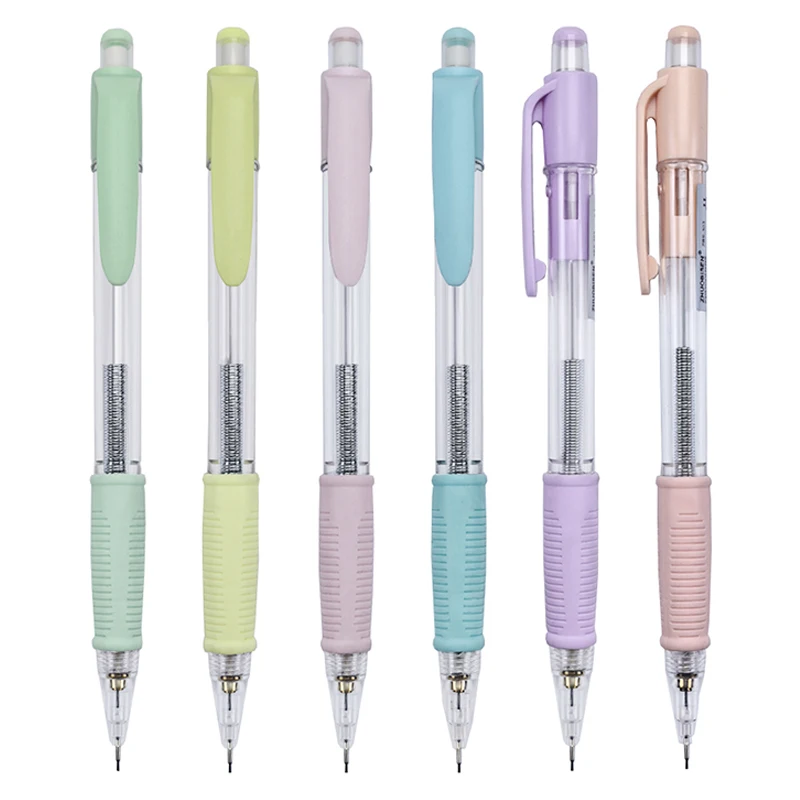 0.5 0.7mm Kawaii Mechanical Pencil with Eraser HB Lead Core Art Sketching Painting Writing Stationery School Office Supplies 2