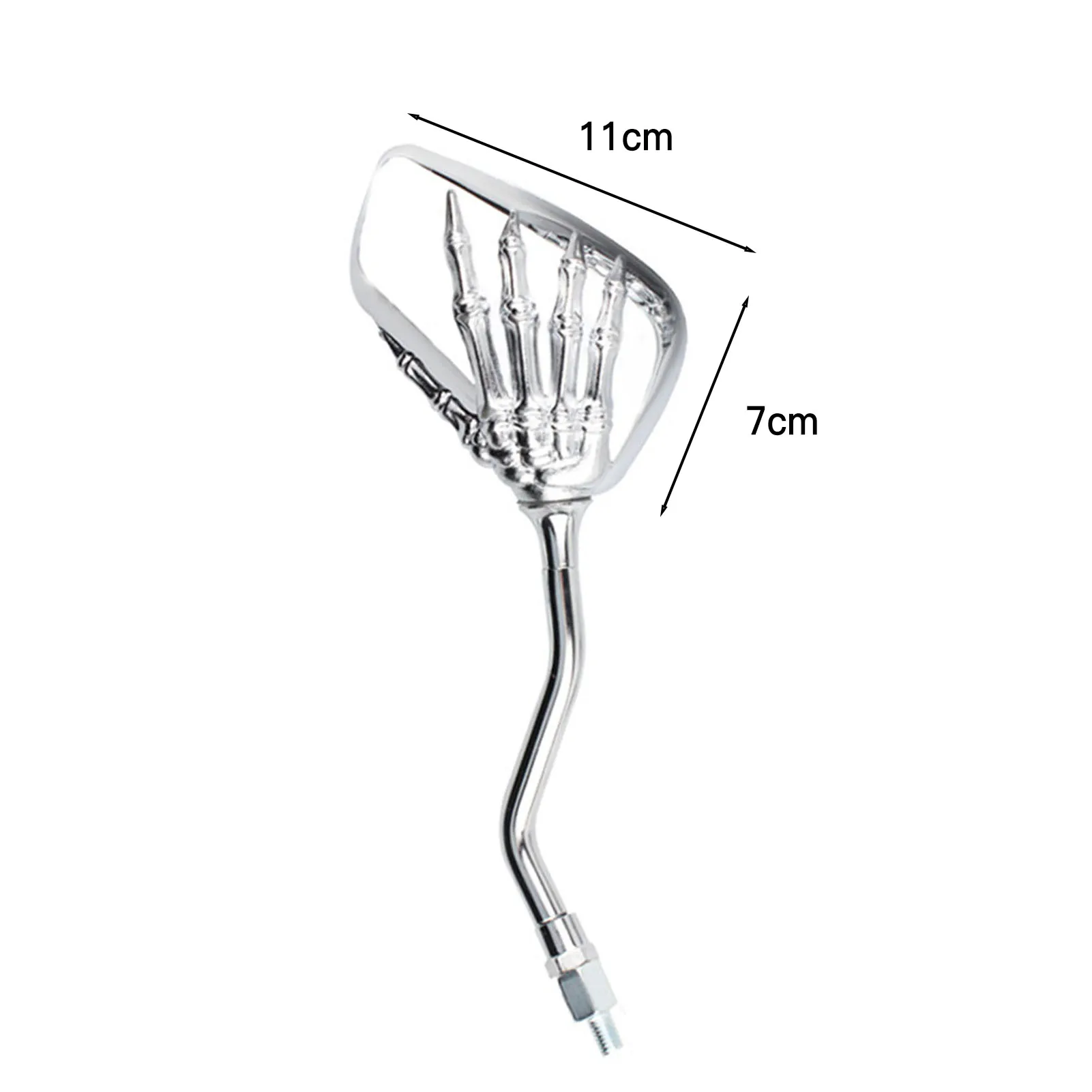 Motorcycle Side Mirrors Skull Hand Claw Chrome Handlebar Mirror  Hand Motorcycle Rear View Mirrors for Competitive Cyclists 5