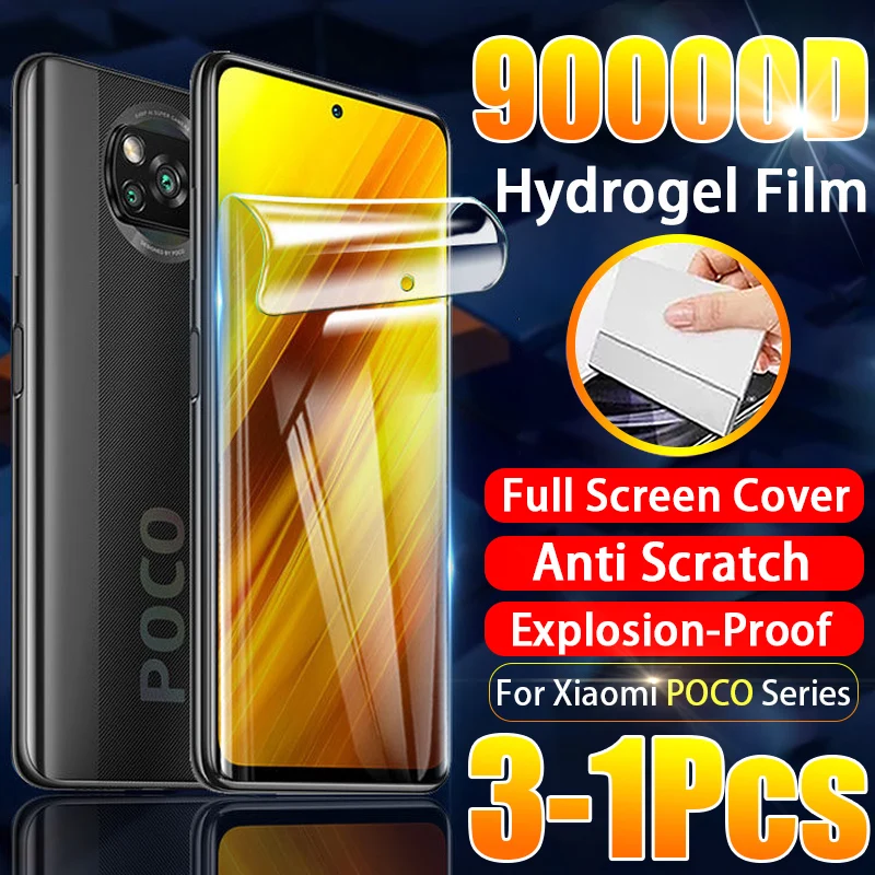 

HD Hydrogel Film For Xiaomi POCO X6 F5 X5 X4 X3 M4 Pro M5S 5G Full Cover Screen Protector Mi 13T 12T 11T 10T 13 Pro Ultra 13Lite