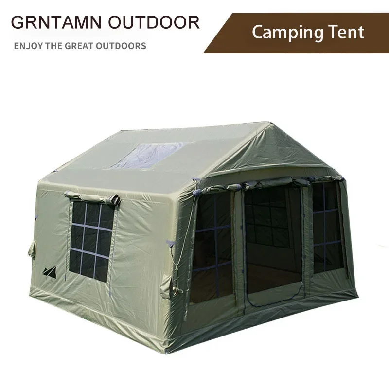 

Camping Tent Travel Cube Inflatable House Air Full Folding Awnings Large Tent 8 People Family Campaign One-touch Tent Waterproof