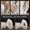 Playful Cat Temporary Tattoo Sticker, waterproof and long-lasting, realistic herbal tattoo sticker for arm and collarbone. 5