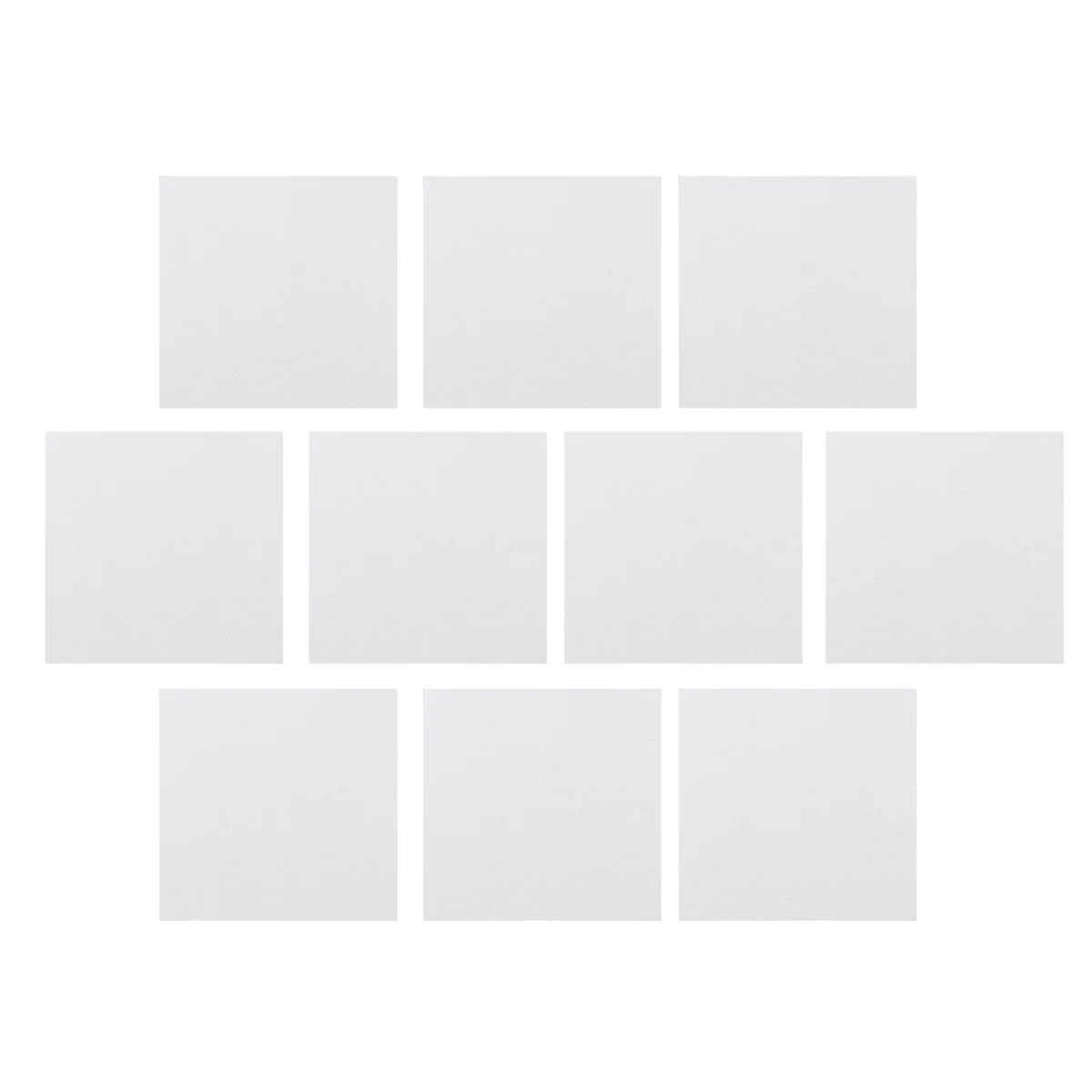 Painting Canvas Board 10Pcs Oil Canvas Easel White Frame Painting Canvas Panel Boards Various Sizes Suitable For Gouache Acrylic Painting Graffiti