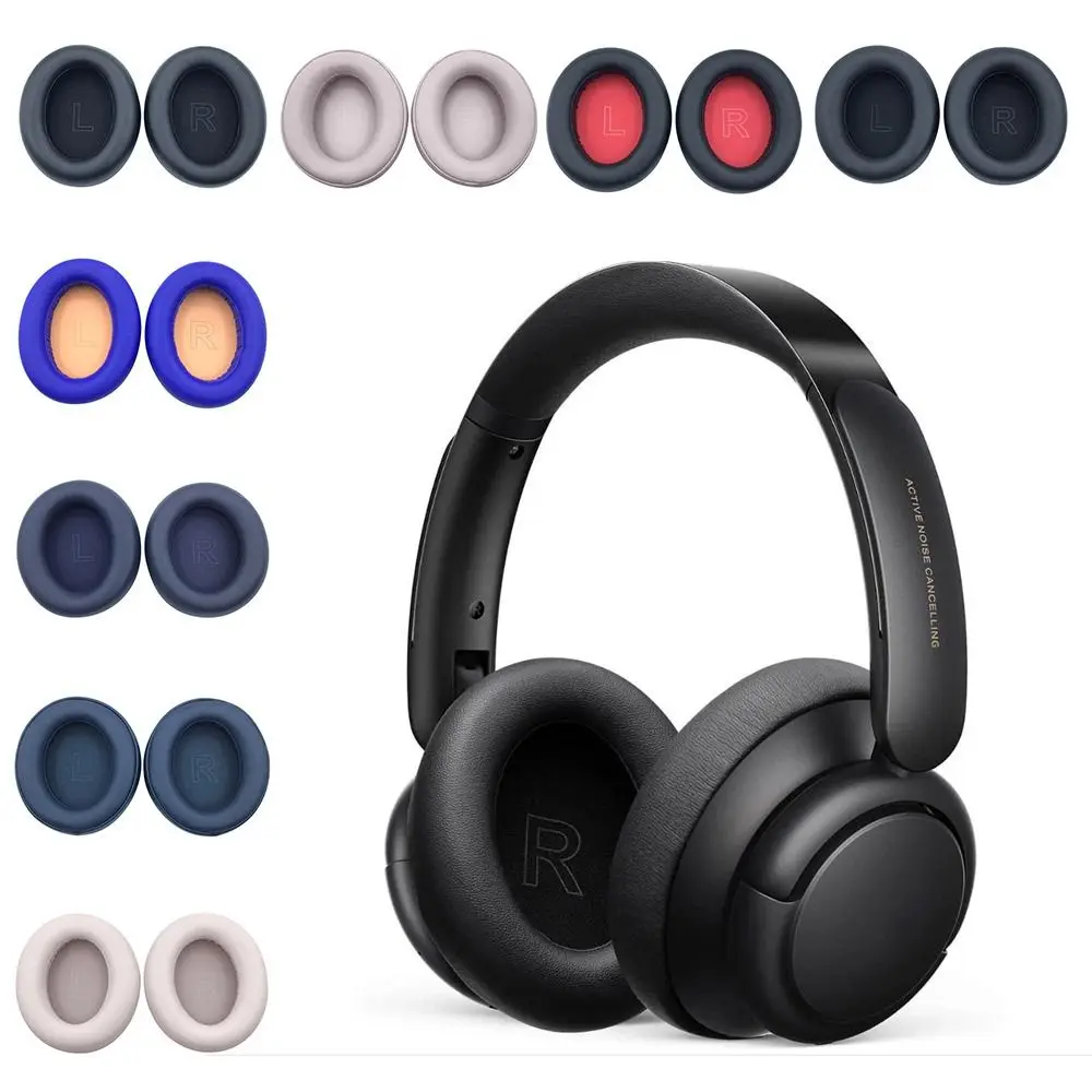 1Pair Hot Replacement Protein Ear Pads For Anker Soundcore Life Q10 Q20