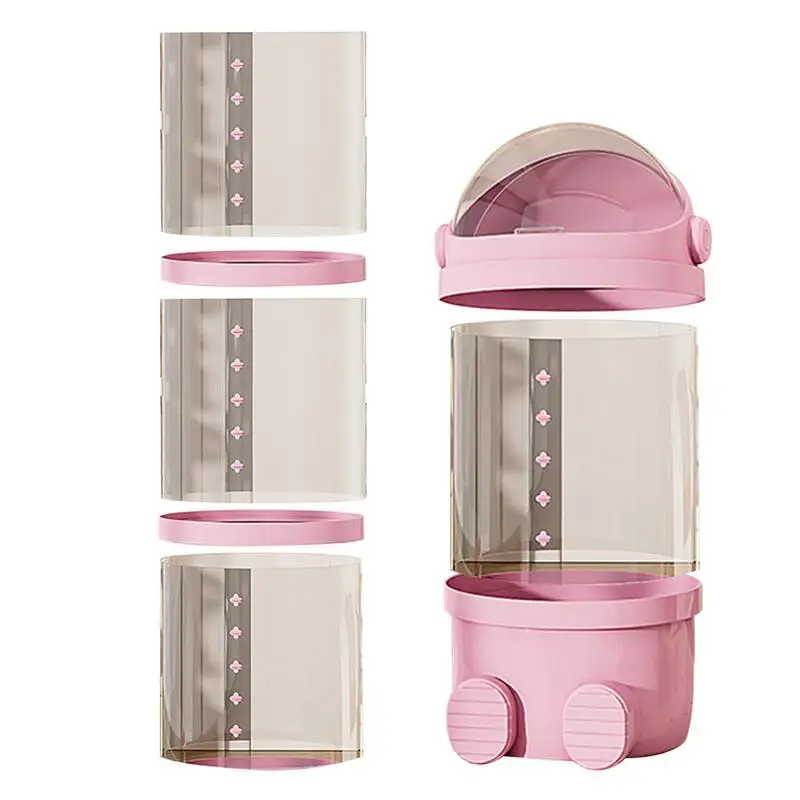 Tubo Organizer Per Peluche - Multistrato Trasparente, Salvaspazio, Anti-Polvere