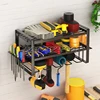 Electric Drill Tool Holder Wall Mount Power Tool Rack Organizer Wrench Tool Workshop Screwdriver Power Storage Shelf Accessories 6