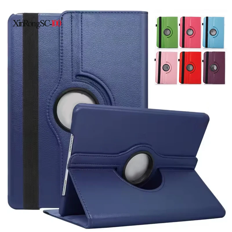 Universal 360-Degree Rotating PU Leather Tablet Cover Case, 10.1-Inch