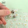 JIANWU Cute Little Daisy Transparent Loose-Leaf Account Book 20 Sheets Student Writing Notepad Binder Kawaii Stationery Supplies 5