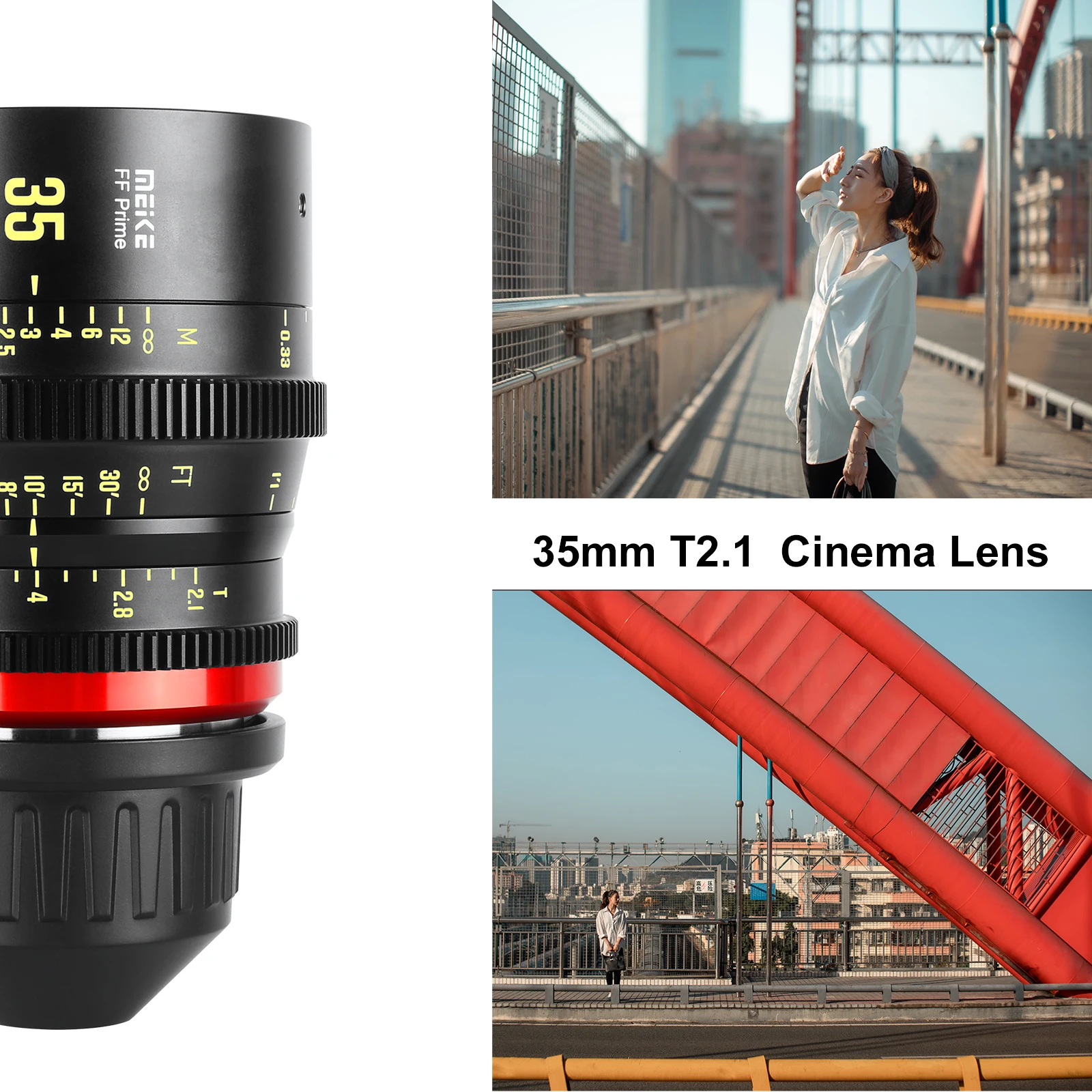 Meike Prime 35/50/85/105/135mm T2.1 シネレンズ、FFシネマカメラ