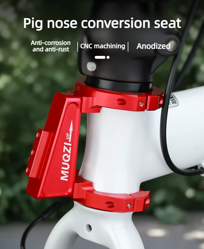 For Birdy Dahon 412 SP8 Folding Bicycle Front Bag Carrier Mount Adapter Adjustable Clamp Ring Bike Front Bag Holder Adapter