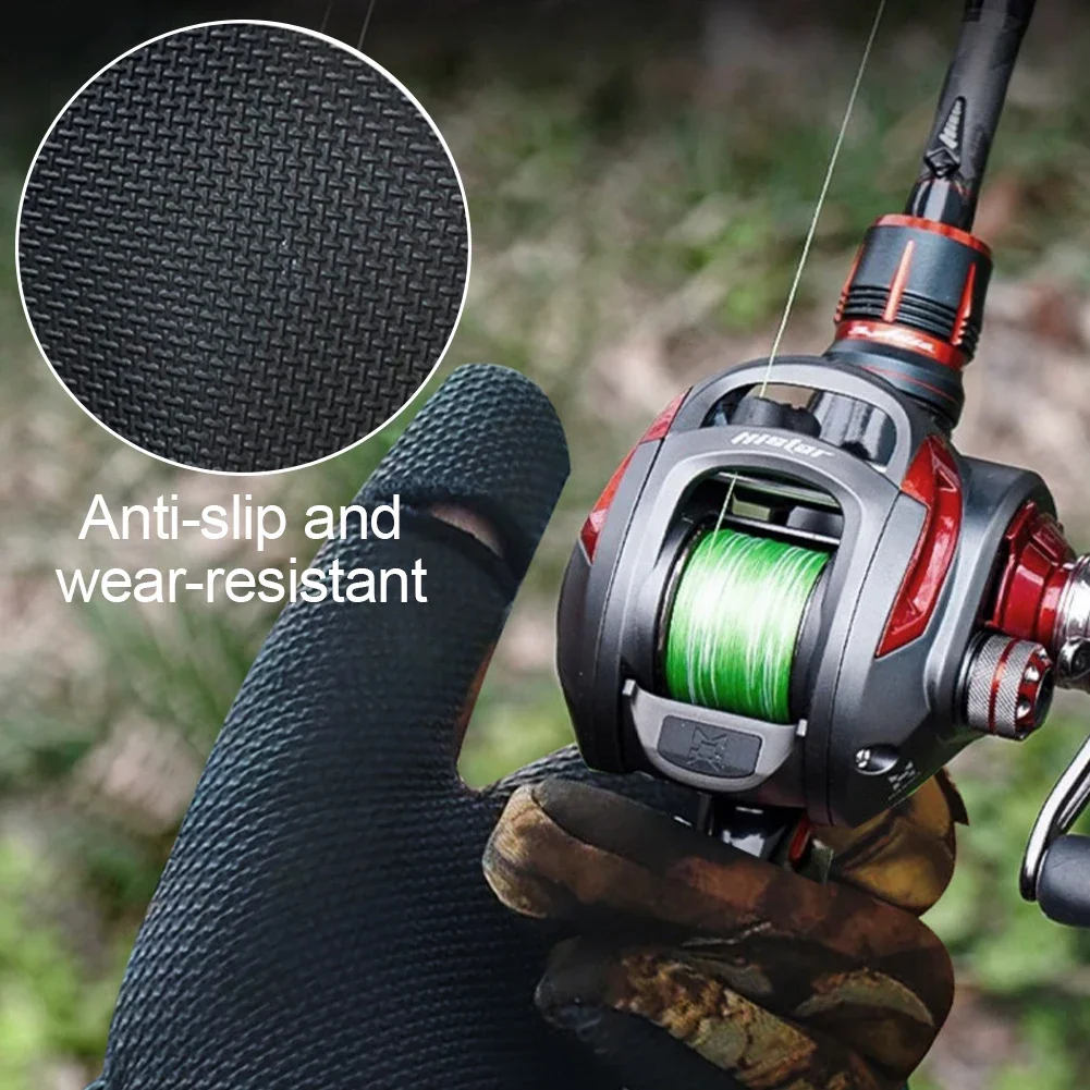 Three finger Cut Keep Warm Fishing Gloves Breathable Non-Slip Fisherman Gloves Neoprene Camping Hiking Camo Sport Mittens fishing gloves