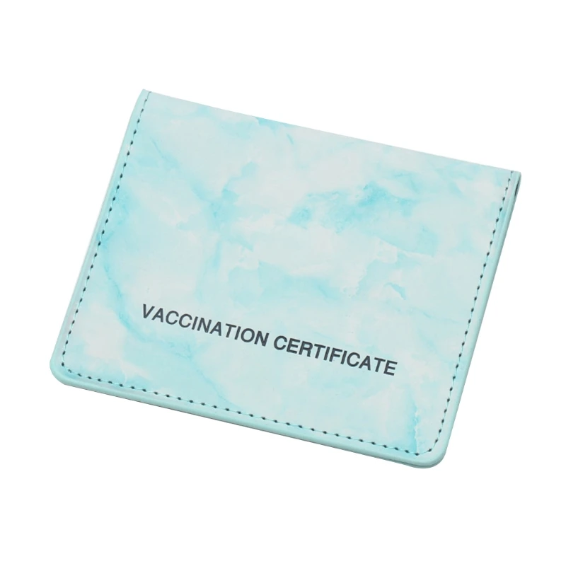 

PU Leather Vaccination Card Sleeve Universal Size for Women Men Vaccination Card